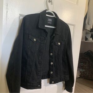 ZARA Denim Jacket in Dark Grey